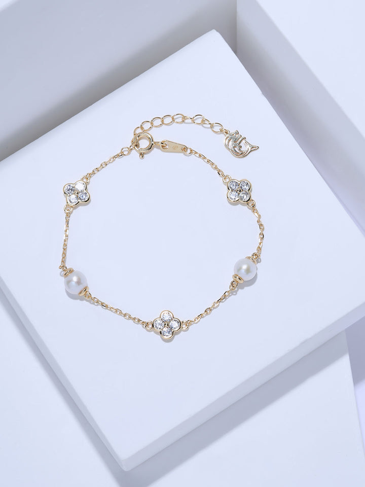 Elegant Freshwater Pearl Bracelet WB00383 | PERANAKAN