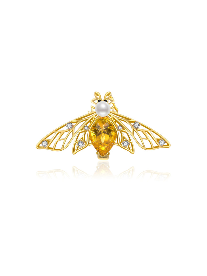 Spilla con perle d&