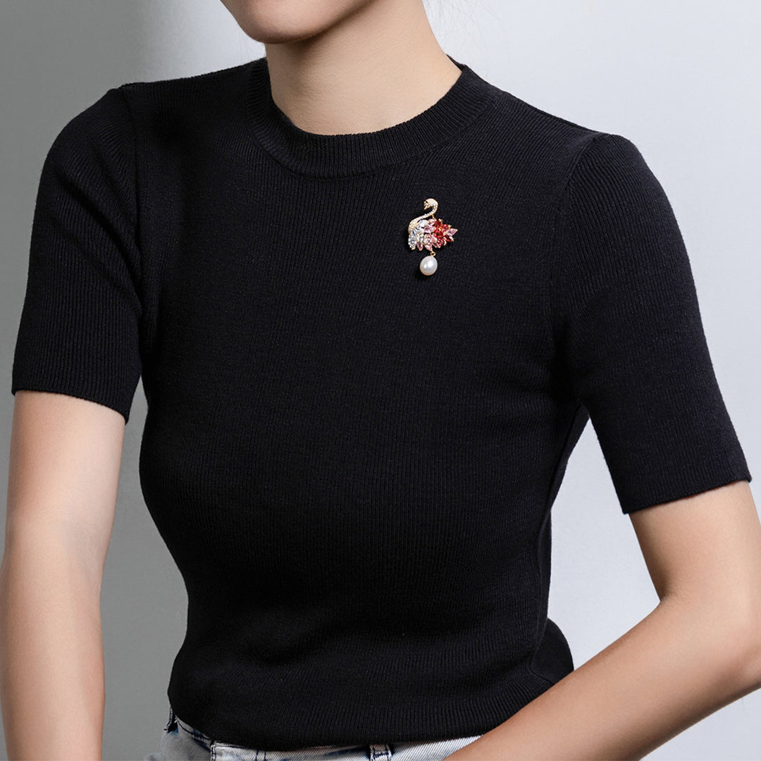 Passion for Life Freshwater Pearl Brooch WC00047 - PEARLY LUSTRE