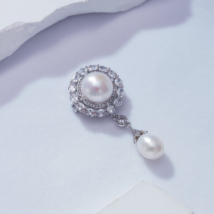 Passion for Life Freshwater Pearl Brooch WC00056 - PEARLY LUSTRE