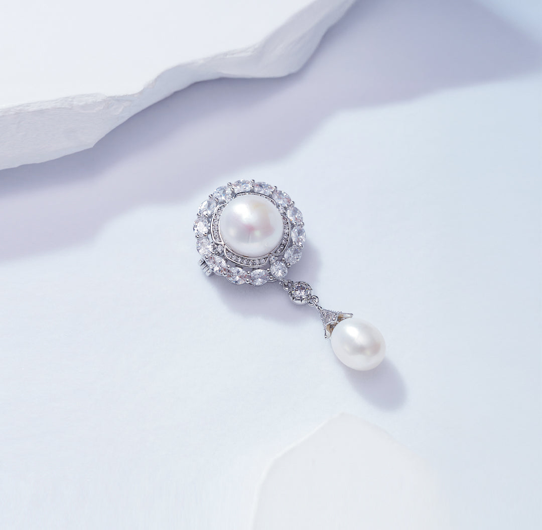 Passion for Life Freshwater Pearl Brooch WC00056 - PEARLY LUSTRE