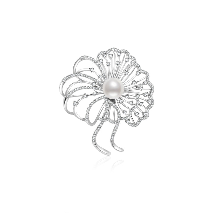 Broche de Perla de Agua Dulce Elegante WC00069