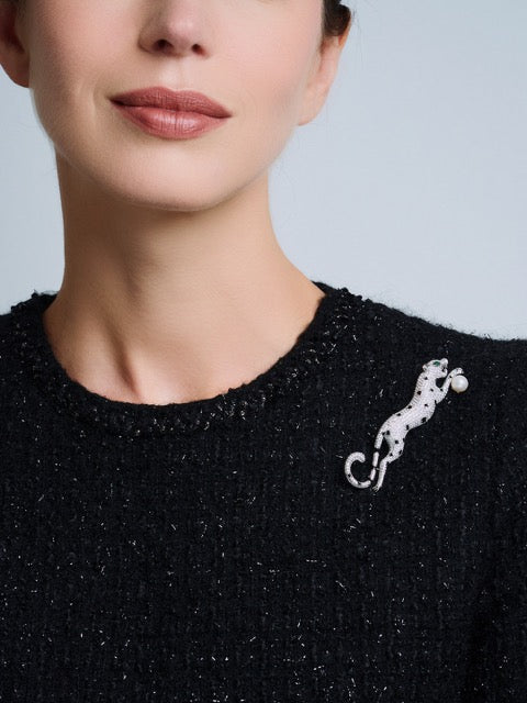 Broche en perles d&