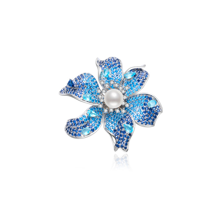 Broche en perles d'eau douce élégante WC00072 | ORCHIDÉE