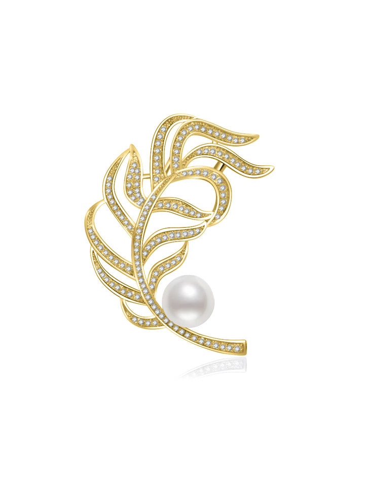 Spilla in perla d&