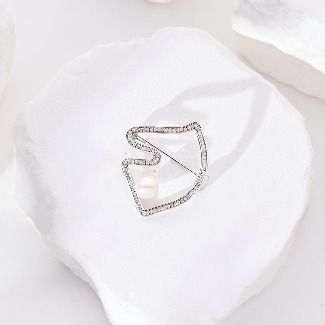 Top Grade Freshwater Pearl Brooch WC00087 | HORSE