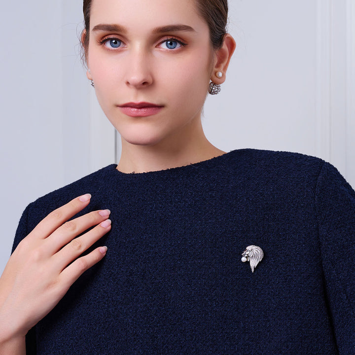 دبوس لؤلؤ مياه عذبة عالي الجودة WC00089 | MERLION