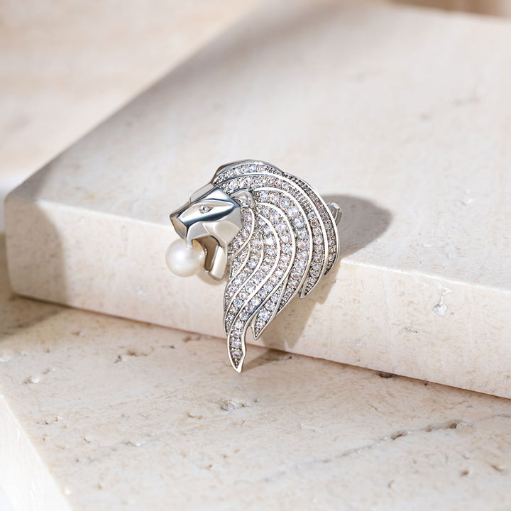 Spilla con Perla d'Acqua Dolce di Prima Qualità WC00089 | MERLION
