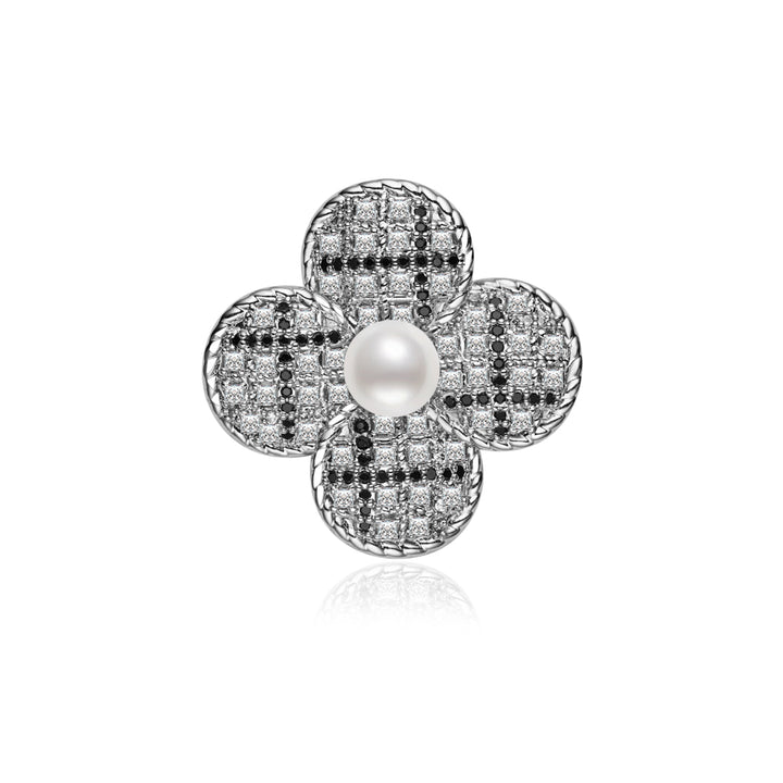 Broche en perle d'eau douce de qualité supérieure WC00090 | TWEED