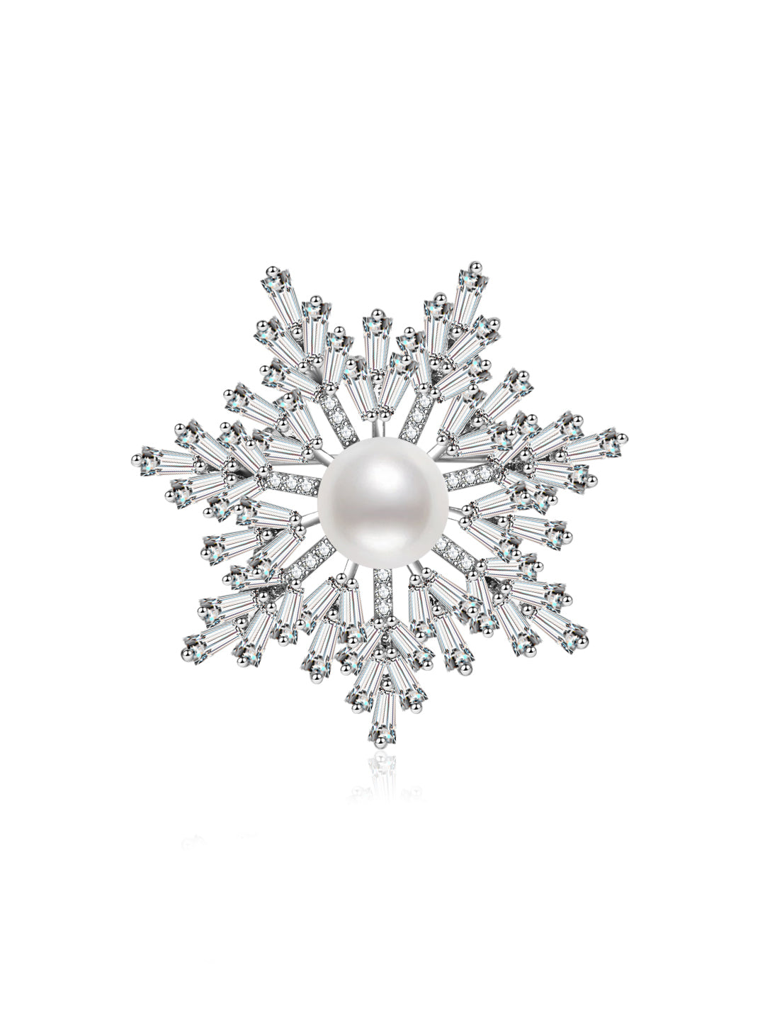 Broche élégante en perle d'eau douce WC00091