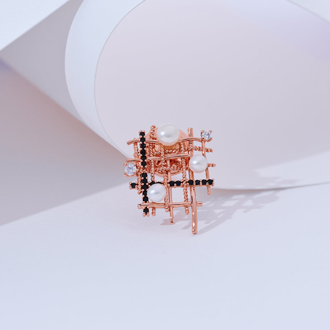 Spilla con Perla d'Acqua Dolce di Prima Qualità WC00096 | TWEED