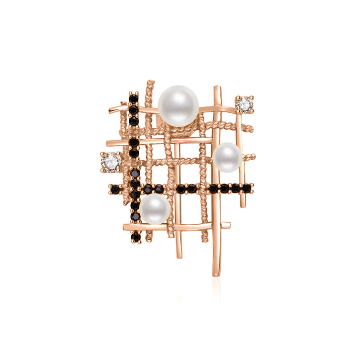 Top Grade Freshwater Pearl Brooch WC00096 | TWEED - PEARLY LUSTRE