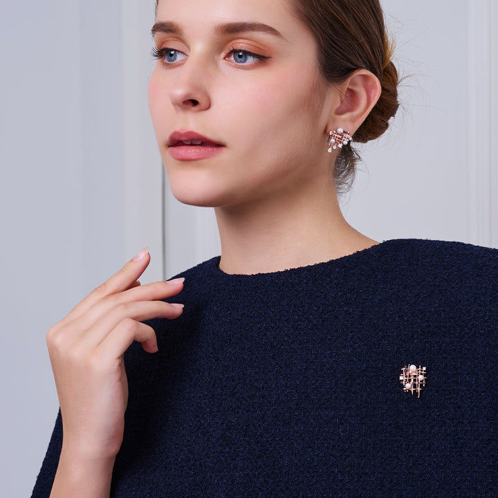 顶级淡水珍珠胸针 WC00096 | TWEED