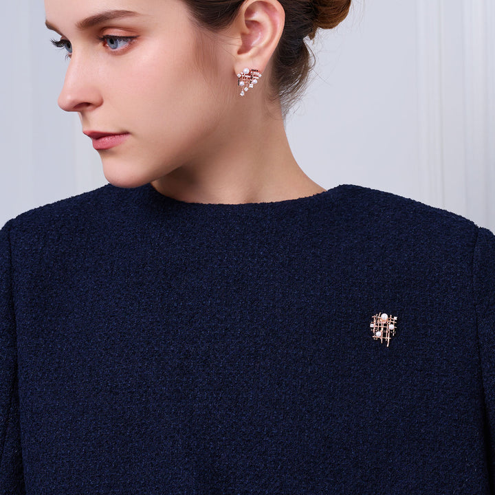 顶级淡水珍珠胸针 WC00096 | TWEED