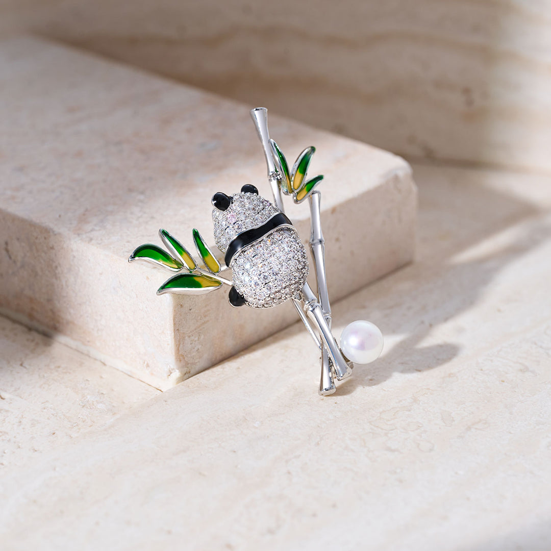 Broche de perla de agua dulce de primera calidad WC00098 | PANDA