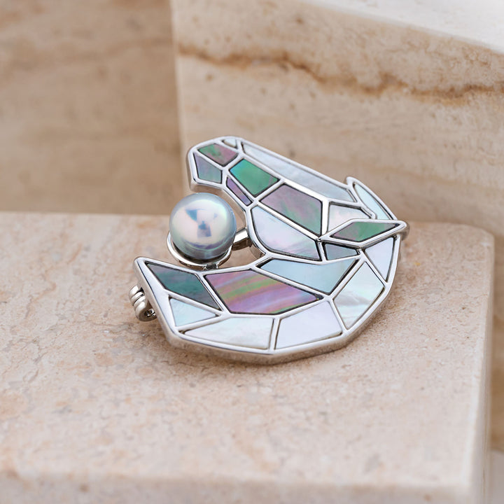 顶级阿古屋珍珠胸针 WC00100 | HORSE