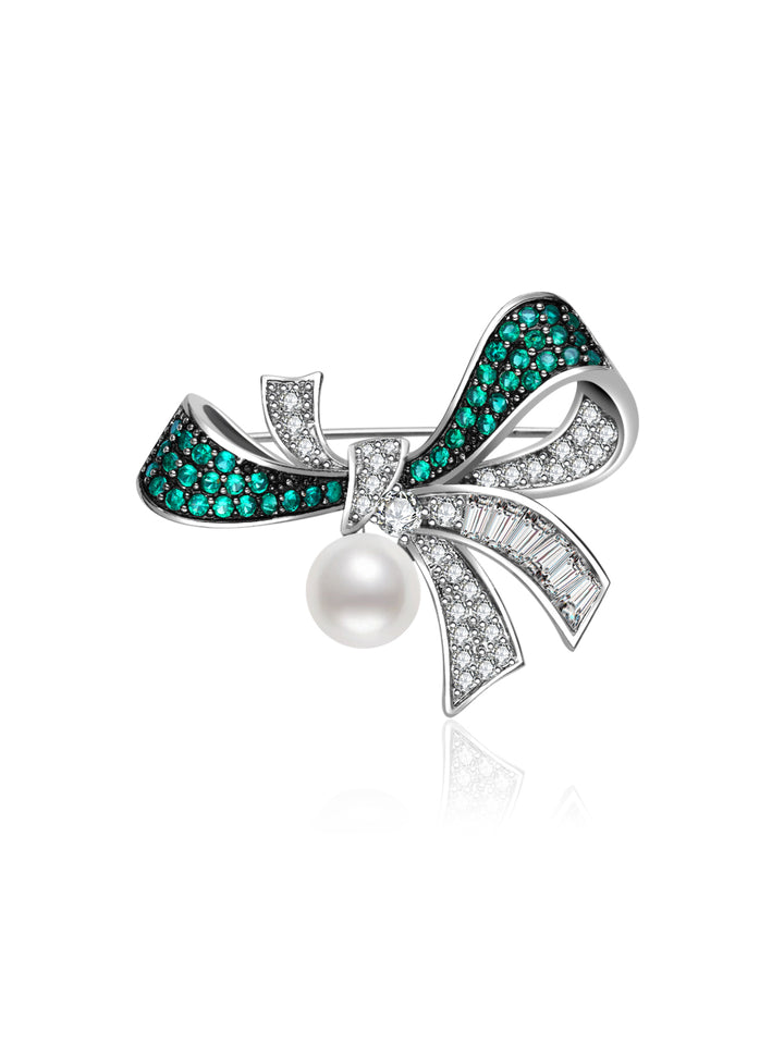 エレガントな淡水パールブローチ WC00103