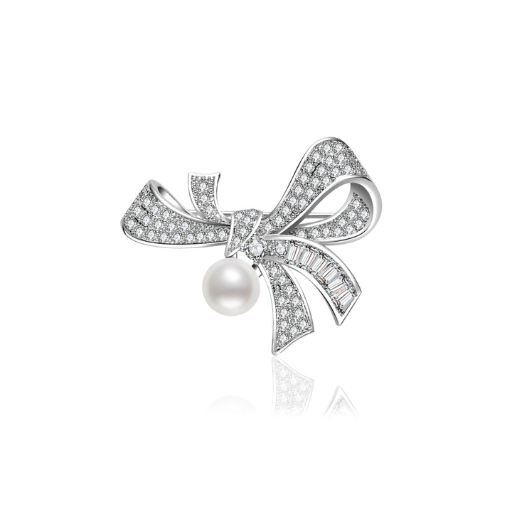 エレガントな淡水パールブローチ WC00104