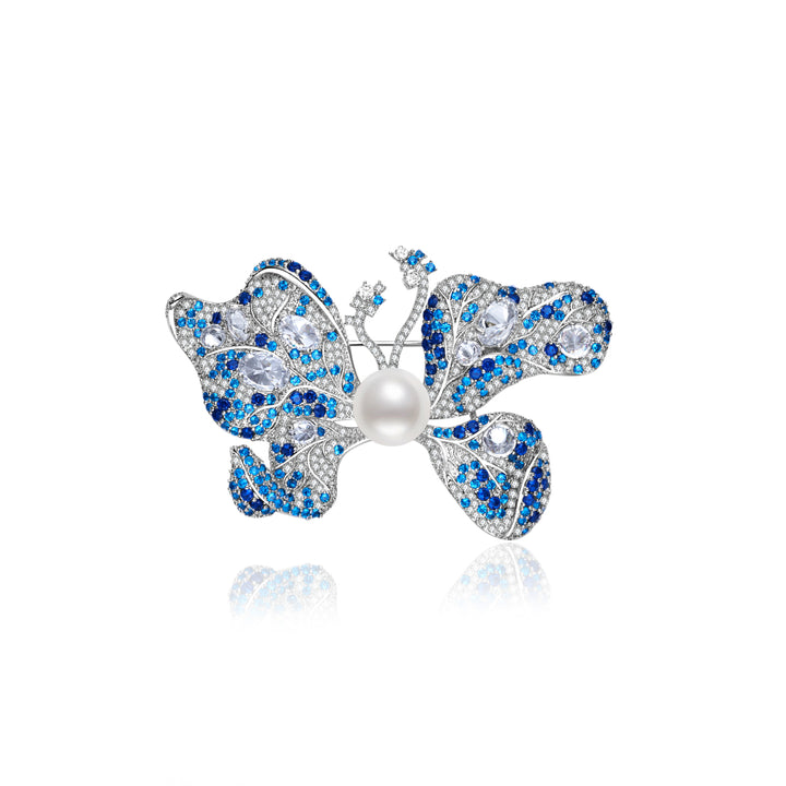 エレガントな淡水パールブローチ WC00106