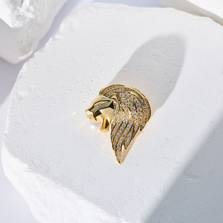 Hochwertige Süßwasserperlen-Brosche WC00108 | MERLION