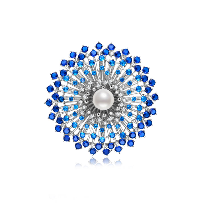 우아한 담수 진주 브로치 WC00114