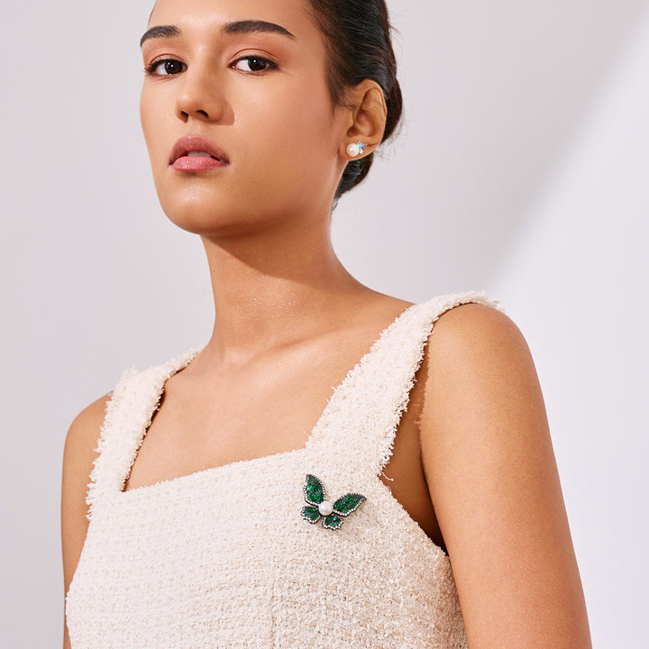 エレガントな淡水パールブローチ WC00120 | BUTTERFLY