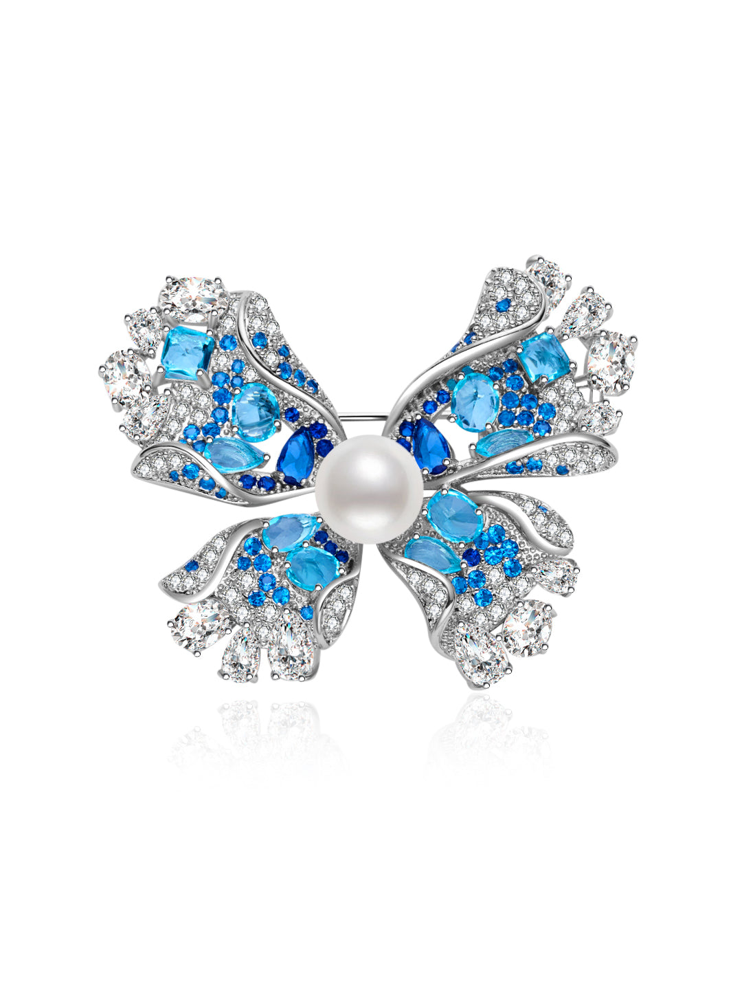 Brooch Mutiara Air Tawar Gred Atas WC00122 | BUTTERFLY