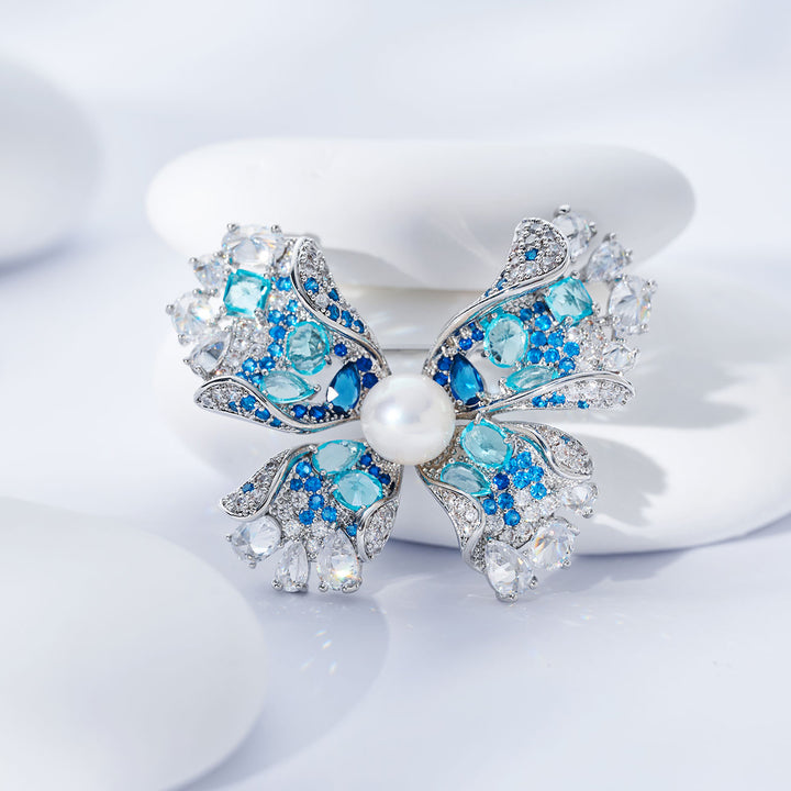 エレガントな淡水パールブローチ WC00122