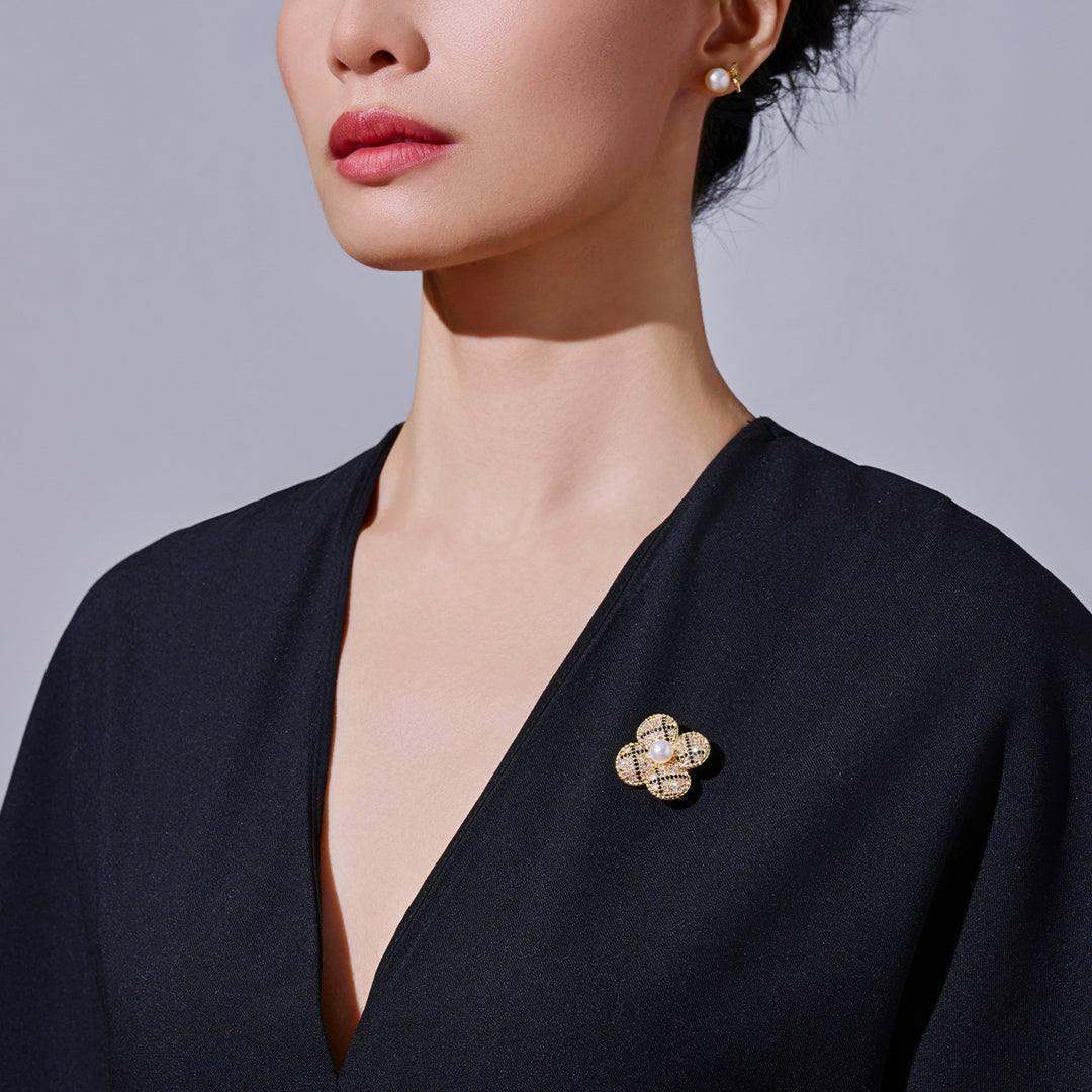 Top Grade Freshwater Pearl Brooch WC00123 | TWEED