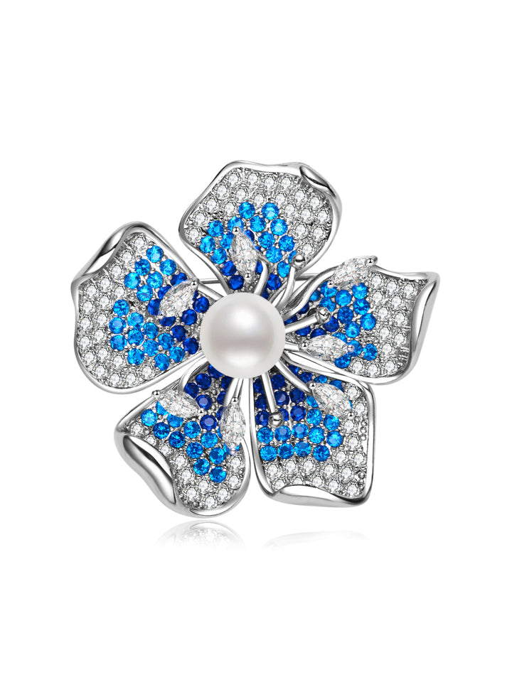 エレガントな淡水パールブローチ WC00126