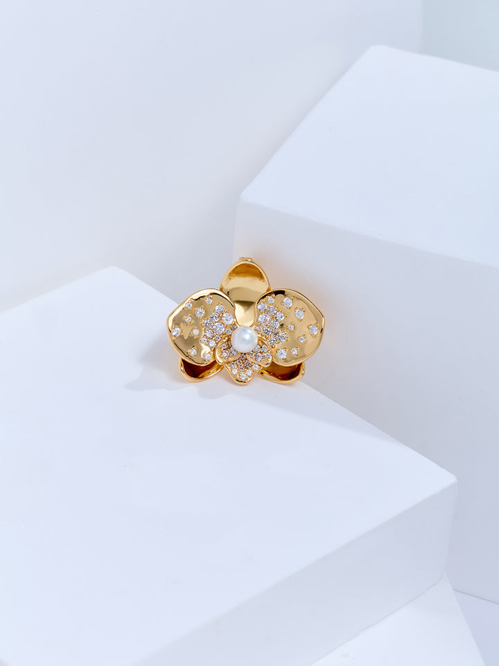 Top Grade Freshwater Pearl Brooch WC00139 | ORCHID