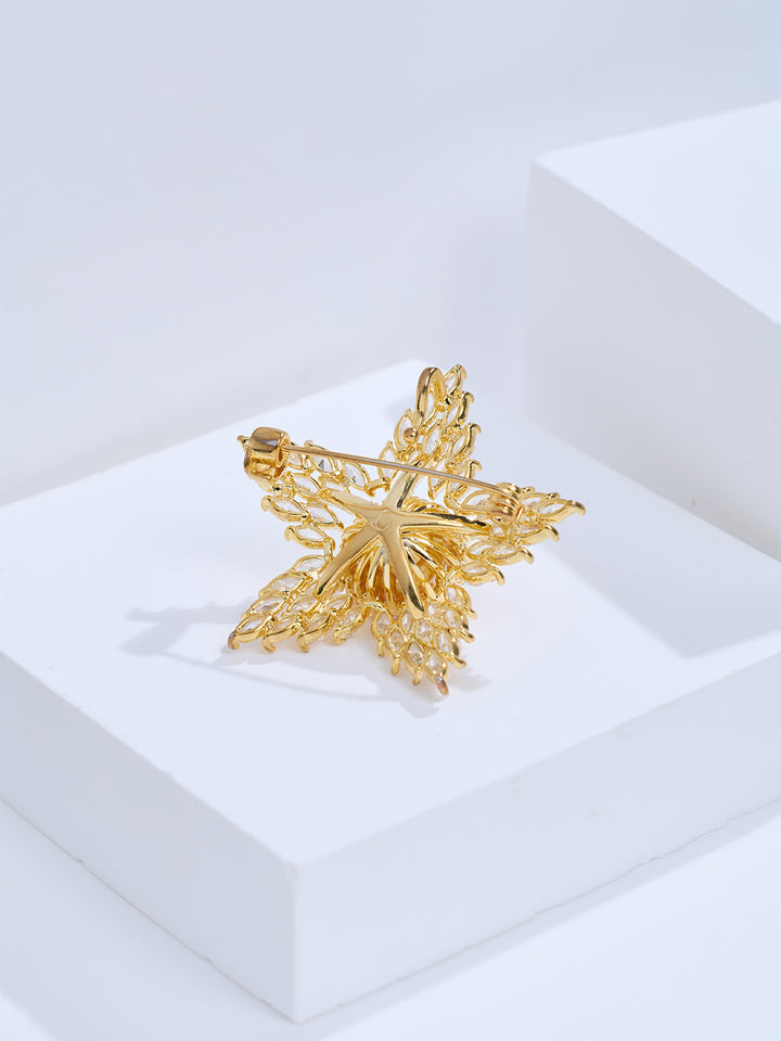 Top Lustre South Sea Golden Pearl Brooch WC00144