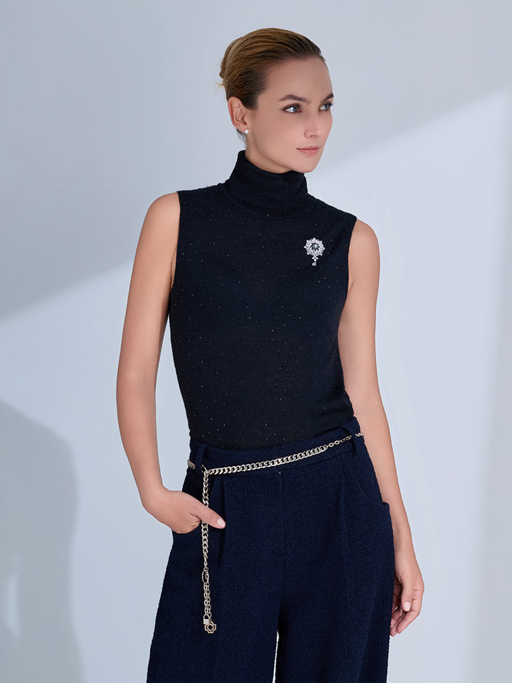 Elegante Brosche mit Tahitiperle WC00151