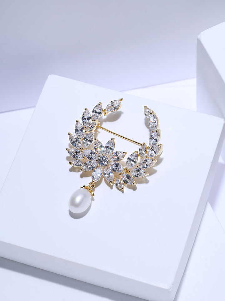 Top Grade Freshwater Pearl Brooch WC00157