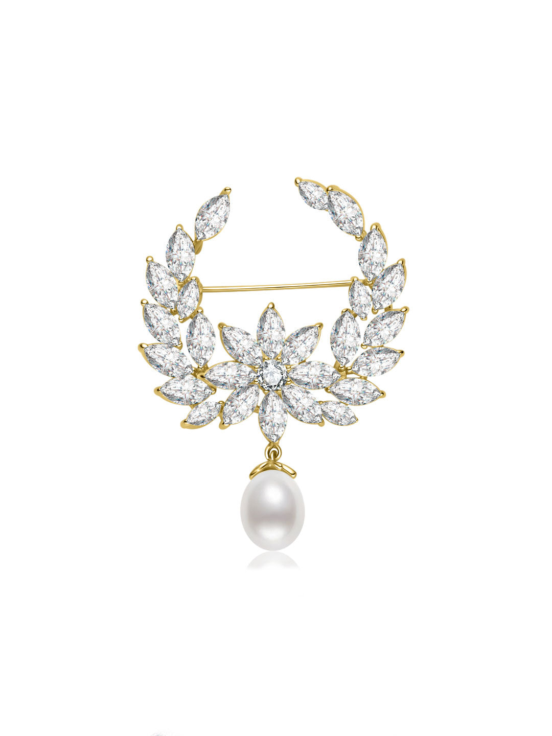 Top Grade Freshwater Pearl Brooch WC00157