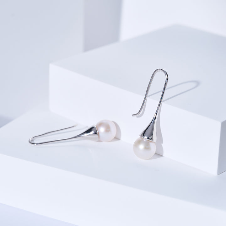優雅淡水珍珠耳環 WE00033