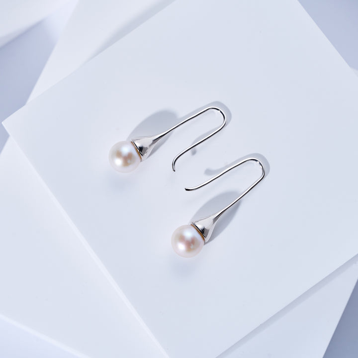 優雅淡水珍珠耳環 WE00033