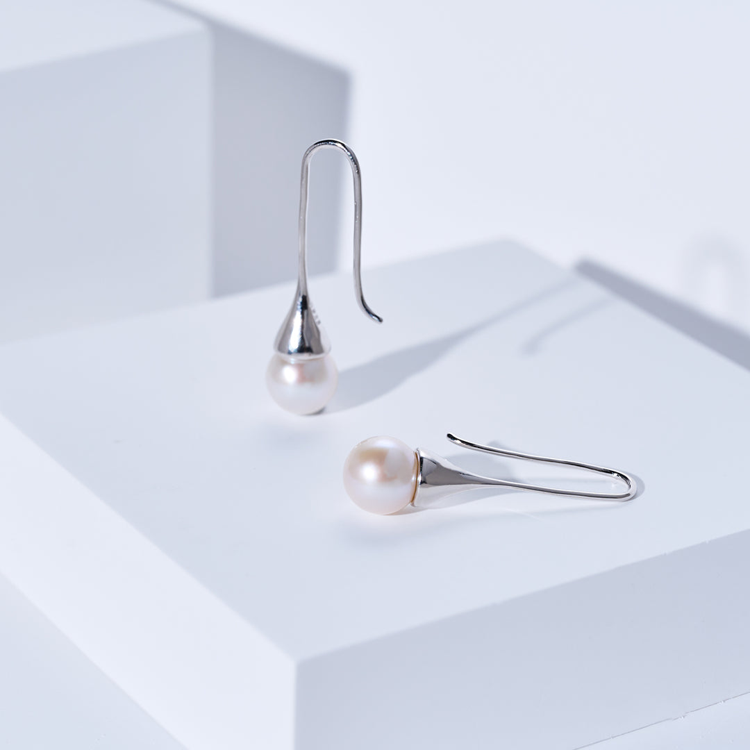 優雅淡水珍珠耳環 WE00033