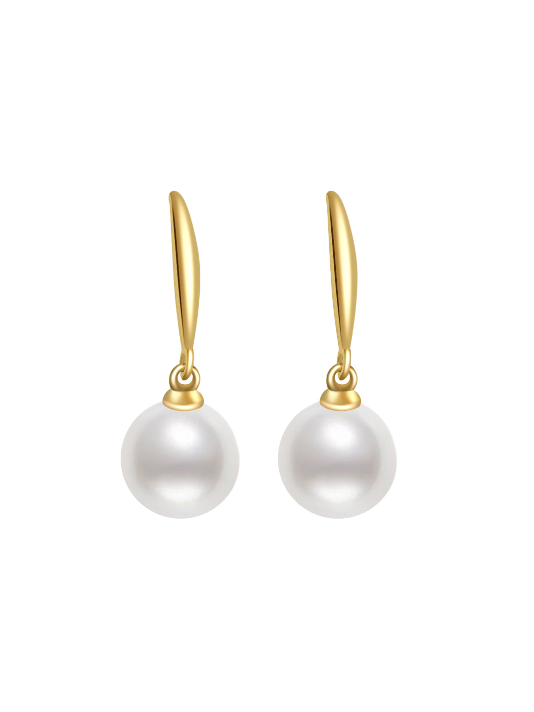 أقراط لؤلؤ المياه العذبة الأنيقة WE00037