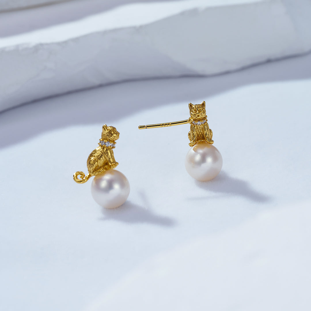 New Yorker Freshwater Pearl Earrings WE00040 - PEARLY LUSTRE