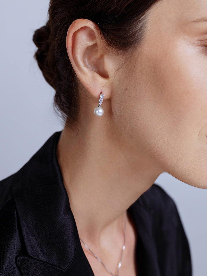 Anting-anting Mutiara Air Tawar yang Elegan WE00051