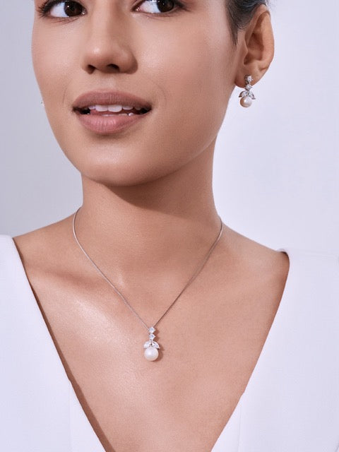 エレガントな淡水パールネックレス WN00314