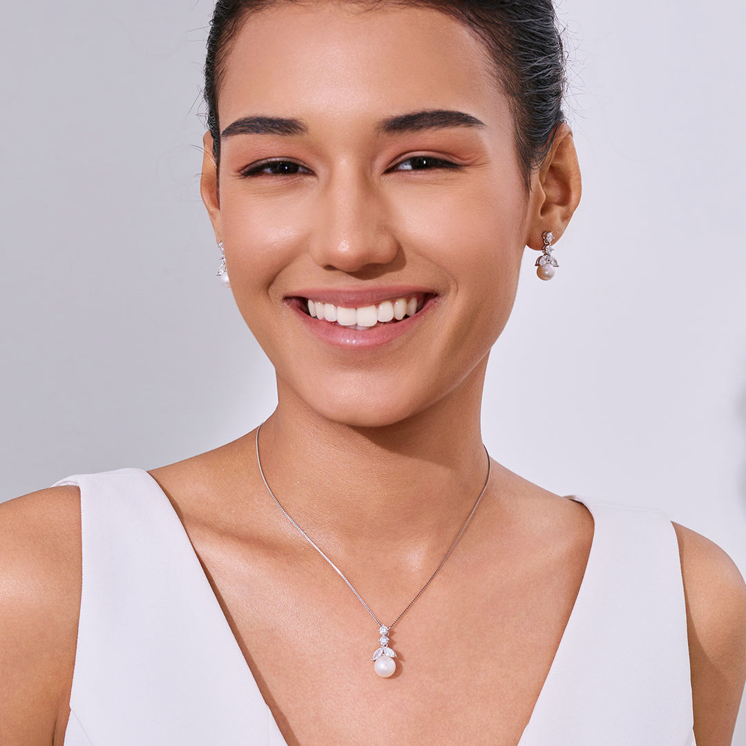 エレガントな淡水パールセット WS00057