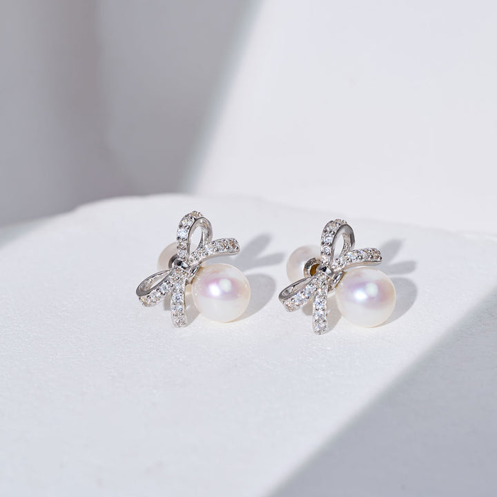 Boucles d'oreilles perles d'eau douce WE00064 | RUBAN