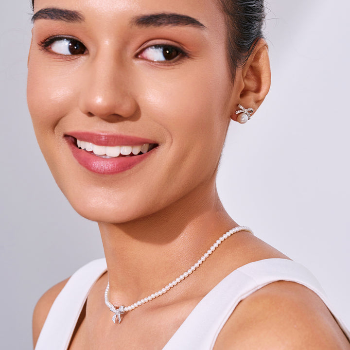 Orecchini di perle d'acqua dolce WE00064 | NASTRO