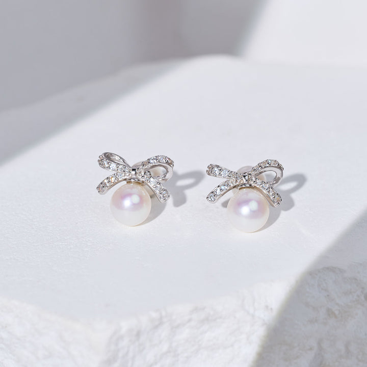 Boucles d'oreilles perles d'eau douce WE00064 | RUBAN