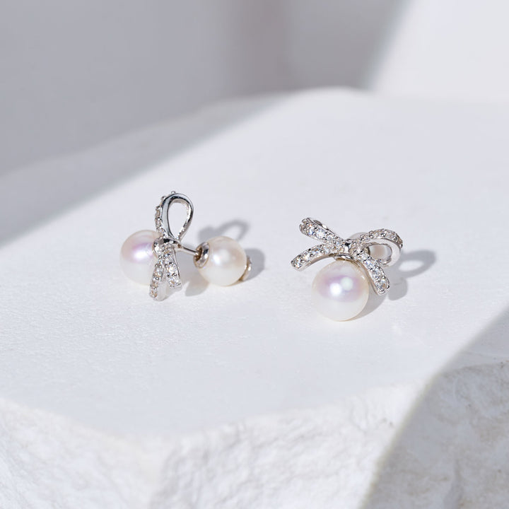 Boucles d'oreilles perles d'eau douce WE00064 | RUBAN