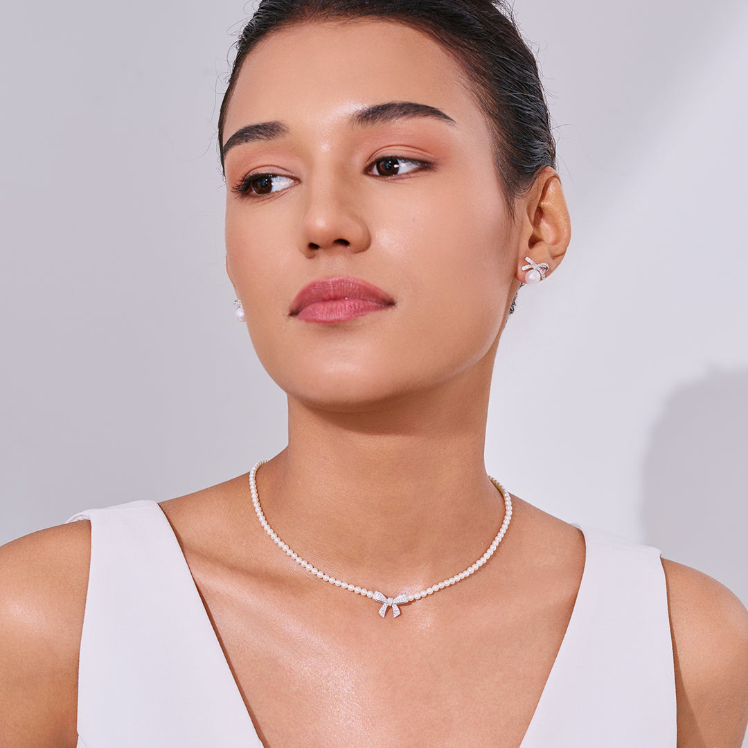 Orecchini di perle d'acqua dolce WE00064 | NASTRO