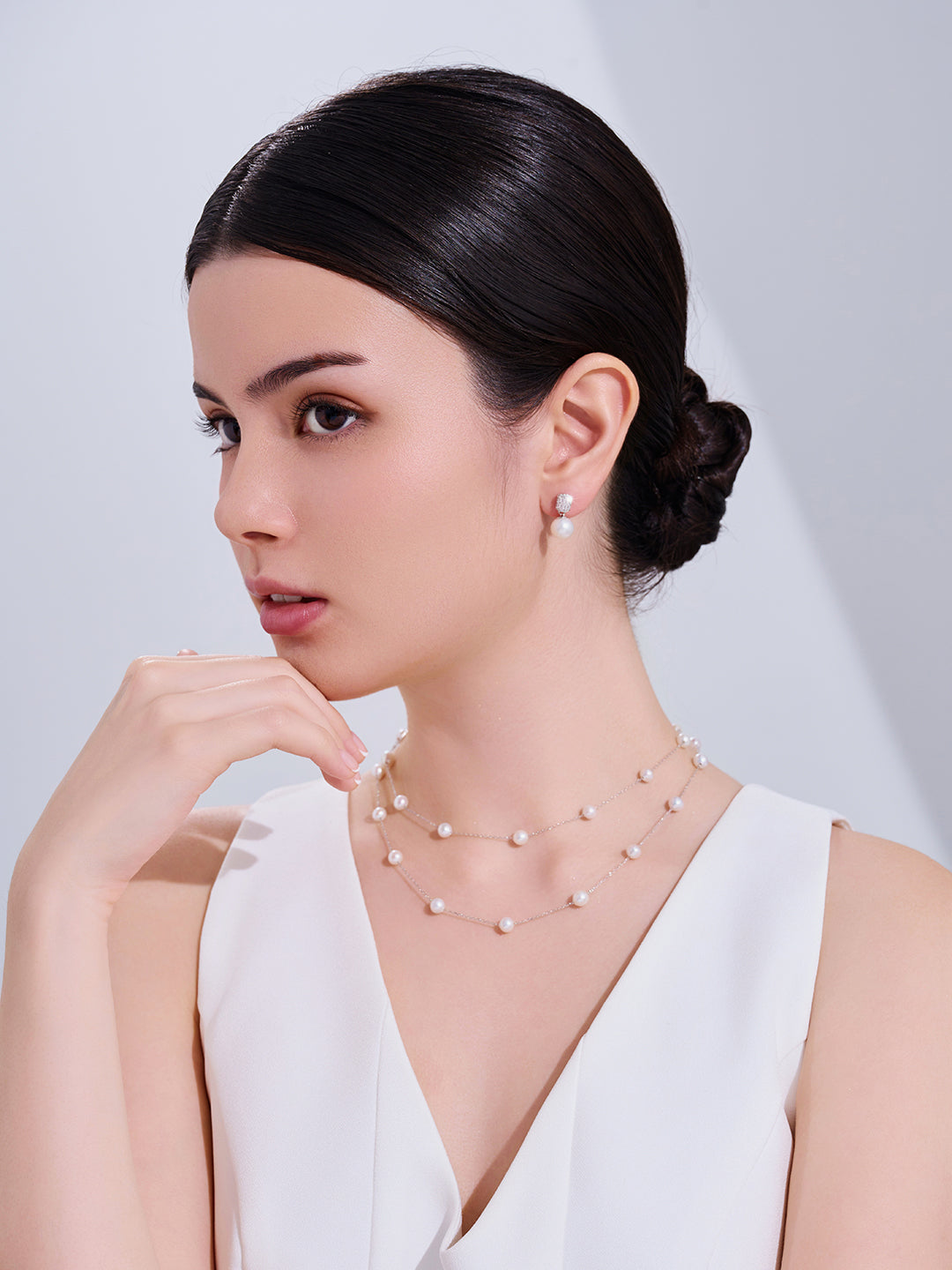 Elegant Freshwater Pearl Earrings WE00066