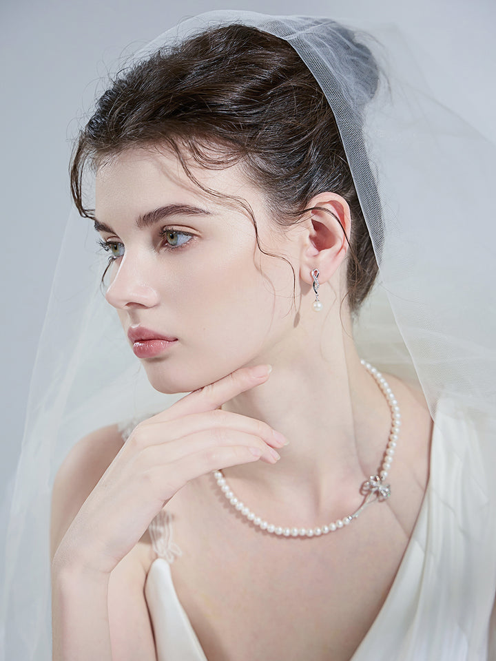 Elegant Freshwater Pearl Earrings WE00078